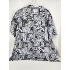Pride of Hawaii Mens 2xl short sleeve buttondown casual Hawaiian Shirt